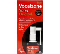 Vocalzone Spray Original. for Hard-Working Voices. Helps Keep a Clear Voice
