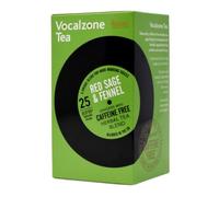 Vocalzone Tea for Throat & Voice Care - Red Sage & Fennel. 25 Tea Bags.