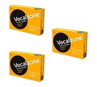 Vocalzone Throat Pastilles Honey & Lemon 3 Packs 24 - for Singers & Hard-Working Voices. Produced and Sold in the United Kingdom Since 1912.