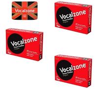 Vocalzone Throat Pastilles Original 3 Pack + Free Tin. Tin May Vary.
