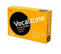 Vocalzone Vocalzone Honey and Lemon Throat Pastilles (24 Pastilles)