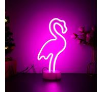 VOCAON Flamingo Neon Signs Light Wall Decor USB/Battery Powered Neon Lights for Bedroom Girls Kids Birthday Party Christmas Pink Flamingo Neon Sign(Flamingo)