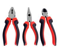 Voche 3 Piece Heavy Duty 8" Pliers Set | 200mm Combination, Long Nose & Side Cutting Pliers