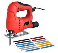 Voche 350W Electric Jigsaw with 14 Assorted Wood & Metal Cutting Blades - German TUV/GS Approved