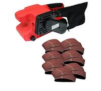 Voche® 730W Electric 457mm Belt Sander with Dust Extraction Bag and 20 Assorted Grit Sanding Belts