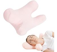 vocheer Anti Wrinkle Pillow, Comfortable Down Alternative Face Pillow, Adjustable Beauty Pillows Provides Neck Support And Pain Relief, Perfect Ergonomic Design for Side Sleeper, Amplexus, Pink