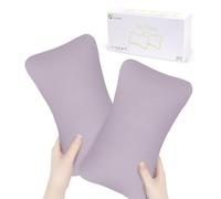 vocheer Small Pillows for Sleeping, 11"x7" Mini Pillow for Travel, Tiny Pillow for Neck, Lumbar, Knee, Wrist, Pets, Cotton Small Back Pillows for Travel, Bed, Office, Machine Washable, Mauve-2pc