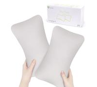 vocheer Small Pillows for Sleeping, 11"x7" Mini Pillow for Travel, Tiny Pillow for Neck, Lumbar, Knee, Wrist, Pets, Cotton Small Back Pillows for Travel, Bed, Office, Machine Washable, Dove-2pc