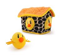 vocheer Squeaky Dog Toys, Durable Chicken Hide and Seek Puzzle Plush Interactive Dog Toys for Medium/Small Dogs, Pets
