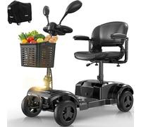 VOCIC D42 Folding Mobility Scooter for Adults,12.5 Mile Range,136KG Max