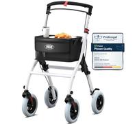 VOCIC Lightweight Indoor Rollator for Home,Foldable Indoor Rollator for Senior Aluminium Mobility Walker with Quiet Tires Rollators for Seniors with Foldable Tray, 5 Year Support