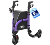 VOCIC Z25 Rollator Walker for Seniors, Only 5kg Lightweight 3 Wheel Walker