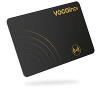 VOCOlinc Wallet Tracker Card, Smart Air Tracker Tag Compatible with Find My (iOS only), IP67 Waterproof, Bluetooth Item Finder Locator for Wallet, Luggage, Suitcase, Bag, Backpack, Ultra-Thin 1 Pack
