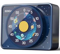 VOCOO Classroom Visual Timer for Kids 60-Minute Silent Countdown Strong Magnet for Classroom/Desk,Time Management Tool for School Study,Kitchen Cooking,Stick to Fridge,Batteries Included(Blue)