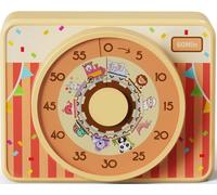 VOCOO Visual Timer for Kids - Cute Animal Pattern, 60-Minute Countdown for Classroom Office Kitchen Cooking, Strong Magnet, Silent Time Management Tool, 2 AAA Batteries Included (Orange)