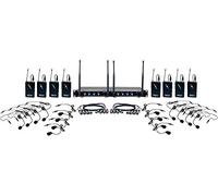 VOCOPRO HYBRID-PLAY-8 Eight Channel UHF Digital Hybrid Wireless Headset & Lapel Mic System