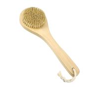 VOCOSTE 1 Pc Medium Round Head Shower Brush Back Scrubber for Bathroom 10.24" Length Yellow