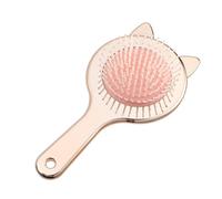 VOCOSTE 1 Pc Women Cat's Ears Airbag Hair Comb for Straight Curly Hair Rose Gold Tone