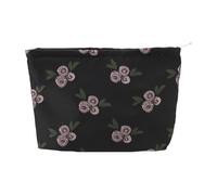 VOCOSTE 1 Pc Women Large Retro Jacquard Makeup Bag for Travel Vacation Camping Pink