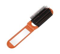 VOCOSTE 1 Pc Women's Portable Foldable Mirror Comb for Curly Straight Dry Hair Orange