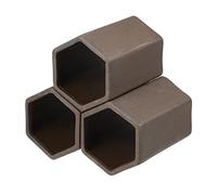 VOCOSTE 2.76x3.66x3.74 Inches Aquarium Hideaway Rock Cave, Resin Fish Tank Decoration Stone for Aquatic Pets to Breed Play Rest, Brown