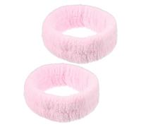 VOCOSTE 2pcs Spa Headbands, Skincare Headband for Girls Women, Pink