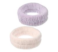 VOCOSTE 2pcs Spa Headbands, Skincare Headband for Women, Purple Light Pink