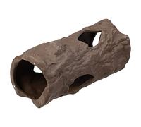 VOCOSTE 4.92x2.20x2.24 Inches Aquarium Hideaway Rock Cave, Resin Fish Tank Decoration Stone for Aquatic Pets to Breed Play Rest, Brown