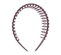 VOCOSTE Classic Fashion Frosted Wavy Hairband for Women for Girls 3.74" ID Purple 1 Pc