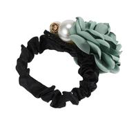 VOCOSTE Classic Grace Pearls Hair Ties Hairdo Ties for Women 2.36" Diameter Green 1 Pc