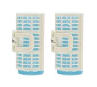 VOCOSTE Convenient Heatless Voluminous Hair Roller for Women 2.72"x1.34" White Blue 2pcs