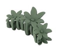 VOCOSTE Elegant Floral Hair Clips Hairdo Clips for Women 4.33"x2.36"x1.77" Green 1 Pc