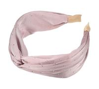 VOCOSTE Fashion Faux Diamond Knitted Crossover Headband for Women 5.91"x2.17" Purple 1pc