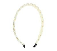 VOCOSTE Fashion Grace Mesh Fine Twist Headband for Girls for Women 4.92" ID Beige 1 Pc