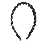VOCOSTE Fashion Grace Mesh Fine Twist Headband for Girls for Women 4.92" ID Black 1 Pc
