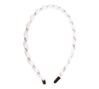 VOCOSTE Fashion Grace Mesh Fine Twist Headband for Girls for Women 4.92" ID White 1 Pc