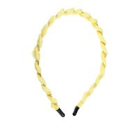 VOCOSTE Fashion Grace Mesh Fine Twist Headband for Girls for Women 4.92" ID Yellow 1 Pc