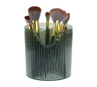 VOCOSTE Makeup Brush Cup, 4 Slot Makeup Brush Holder, for Vanity Clear Green
