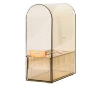 VOCOSTE Makeup Organizer, Dust-Proof Makeup Organizer, for Brush, Brown