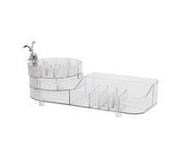 VOCOSTE Makeup Organizer, Rotating Makeup Organizer for Vanity Holder, Clear