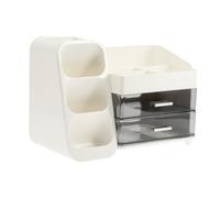 VOCOSTE Makeup Organizer, Skincare Organizers with Drawer, White