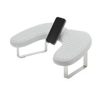 VOCOSTE Nail Arm Rest with Mobile Phone Holder, Manicure Hand Rest, Hand Rest for Nail Tech with Stable Base, Gray