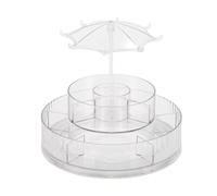 VOCOSTE Rotating Makeup Organizer 360° Rotatable Cosmetic Display Case Clear