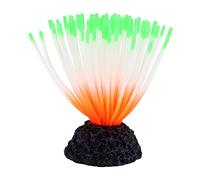 VOCOSTE Silicone Glowing Aquarium Anemone, for Fish, Green, 18.5cm Height