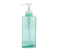 VOCOSTE Simple Square Soap Pump Dispenser for Bathroom Hotel 650ml Clear Lake Blue 1 Pc