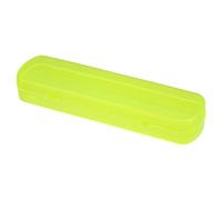 VOCOSTE Traveling Toothbrush Holder Case, Plastic, Yellow, 2.17"x1.38"x8.07"