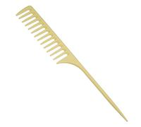 VOCOSTE Wide Tooth Rat Tail Comb, for Wet Curly Hair, for Women Men, Yellow