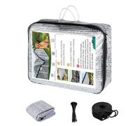 Vocray 70% Aluminet Shade Cloth, Aluminet Car Cover, Heat Blocker, Reflective Sun Shade, Breathable and Foldable Sunshade for Greenhous, Cars, Pets, RVs, Camping, Patio (3x6 M)