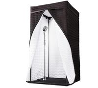 Voctent Portable Vocal Booth - Studio-Grade Echo-Free Recording Booth for Voiceover, Podcast & Music, Acoustic Treatment for Home Studio (Black & White, Extra Large)