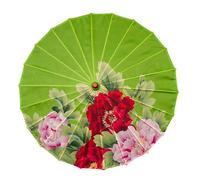 Vocttaiy Parasol Chinese Style Classical Oil Paper Umbrella Rainproof Umbrella, Parasol Pendent Floral Mulitcolor Paper and Bamboo Painted Paper Parasol (C), One Size